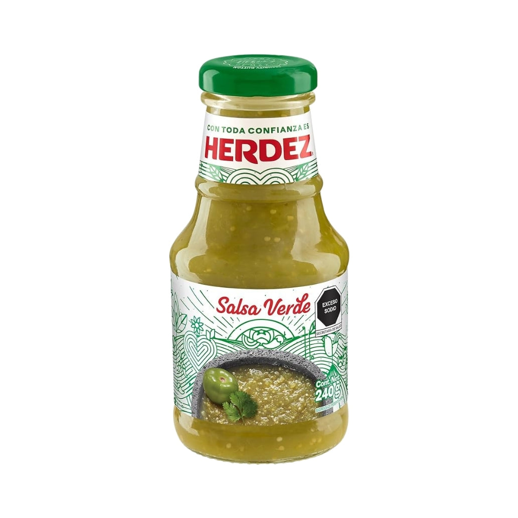 Salsa Verde Herdez 240 g – Sauce mexicaine verte authentique, disponible à Toulouse et livraison France
