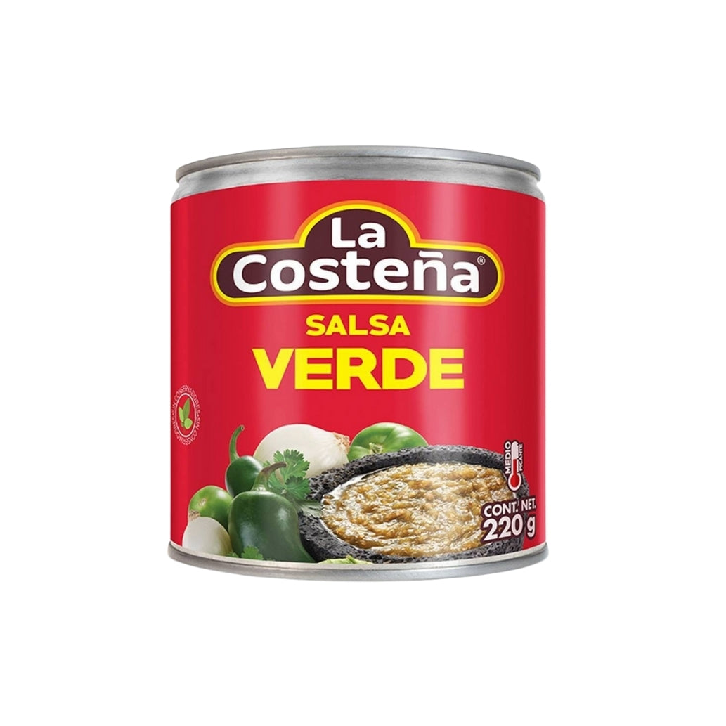 Salsa Verde Mexicana La Costeña 220 g – Sauce mexicaine verte traditionnelle, disponible à Toulouse et livraison France
