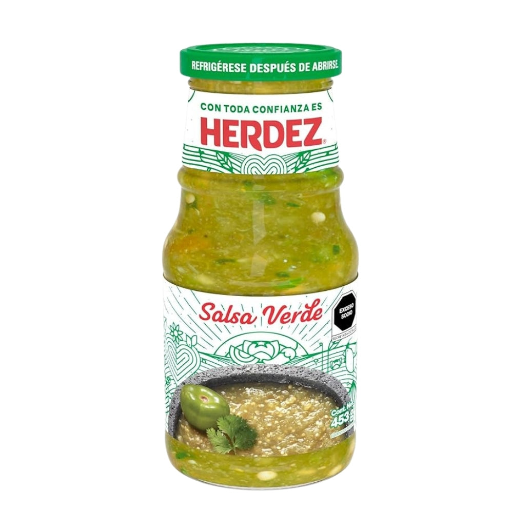 Salsa Verde Herdez 453 g – Sauce mexicaine verte authentique, disponible à Toulouse et livraison France
