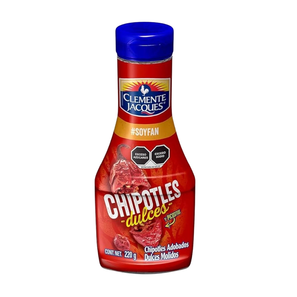 Chipotles Dulces Molidos Clemente Jacques 220 g – Sauce mexicaine douce et épicée, disponible à Toulouse et livraison France
