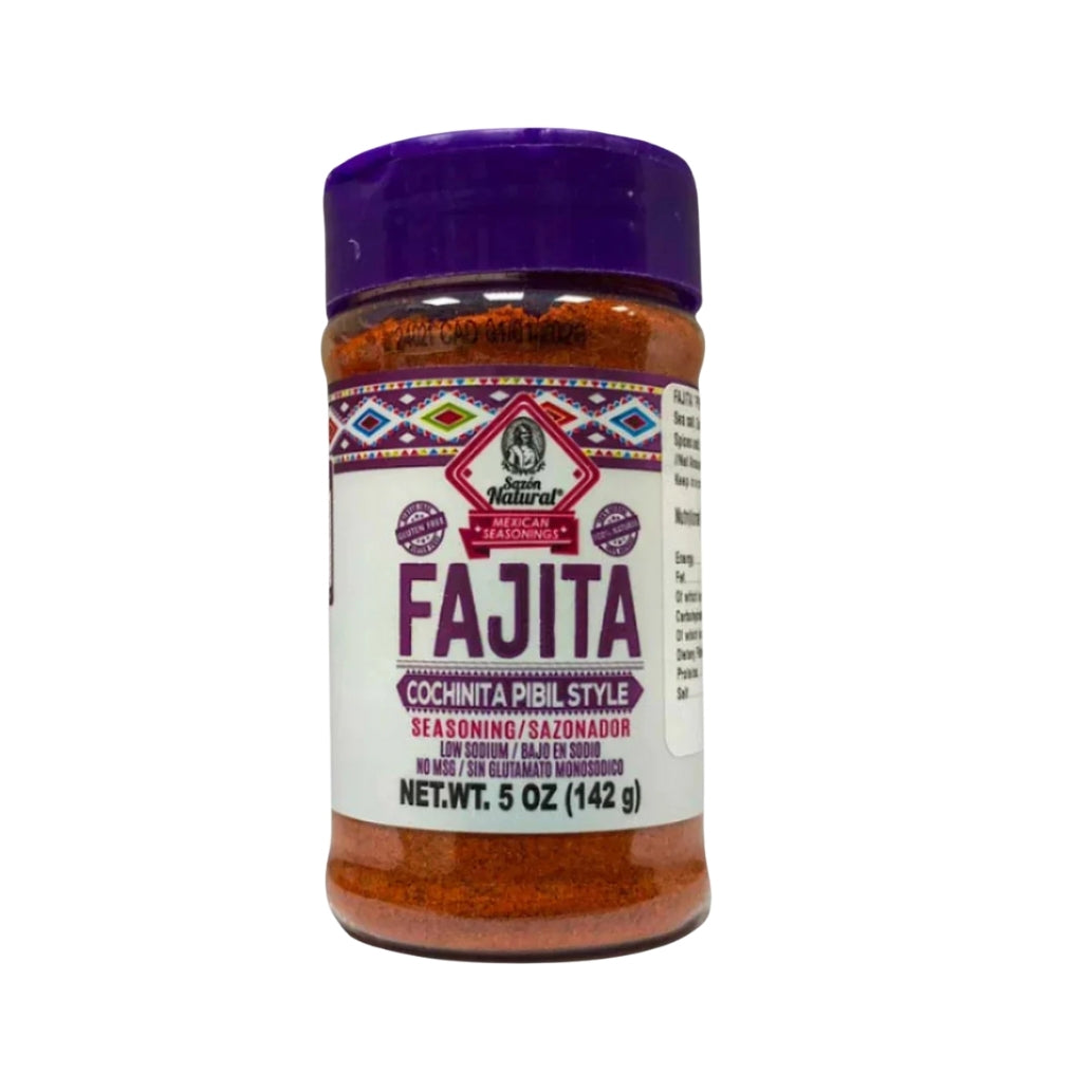 Sazonador Fajita Estilo Pibil 142 g – Assaisonnement mexicain naturel pour fajitas, disponible à Toulouse et livraison France
