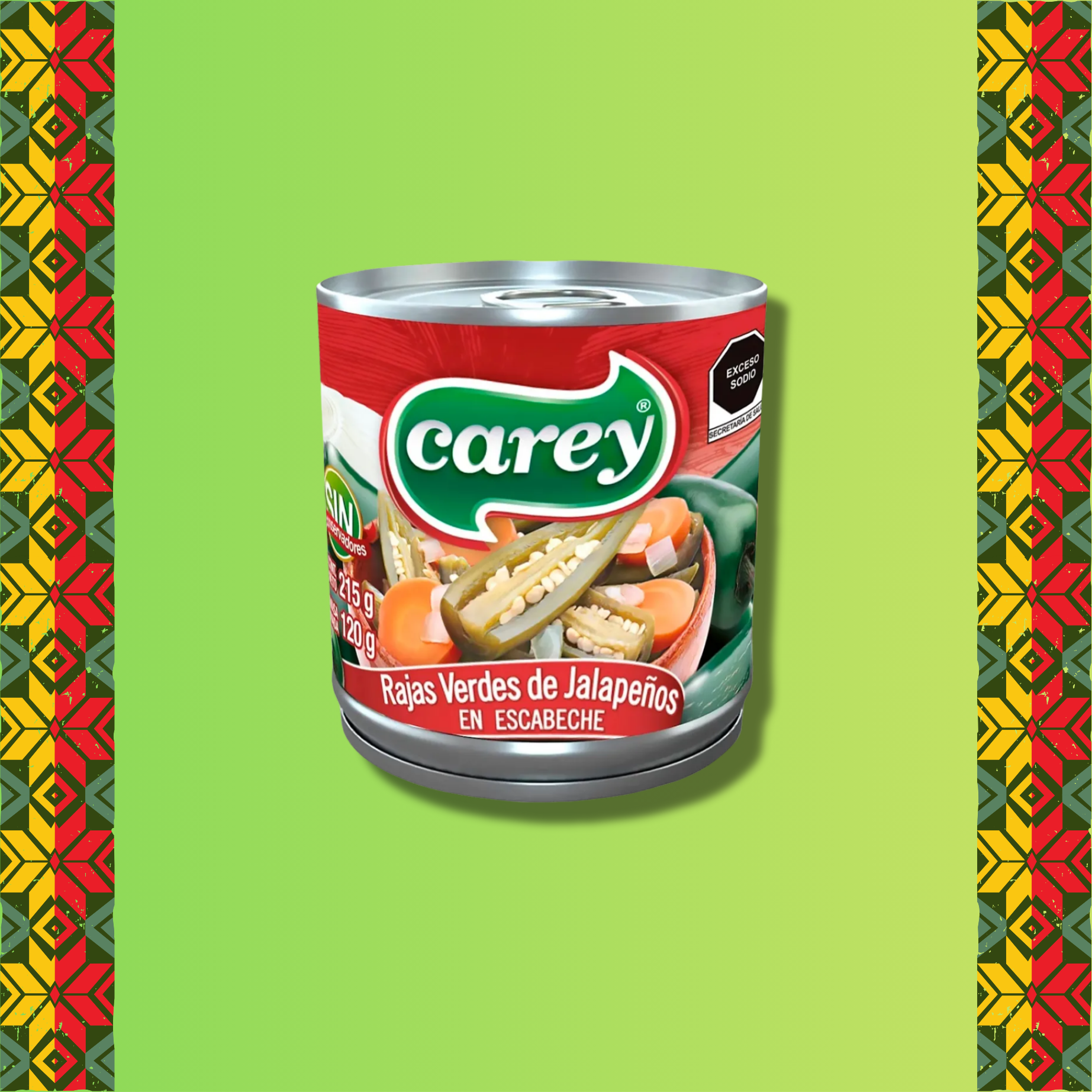 JALAPEÑOS EN LAMELLES – Carey (215 g)