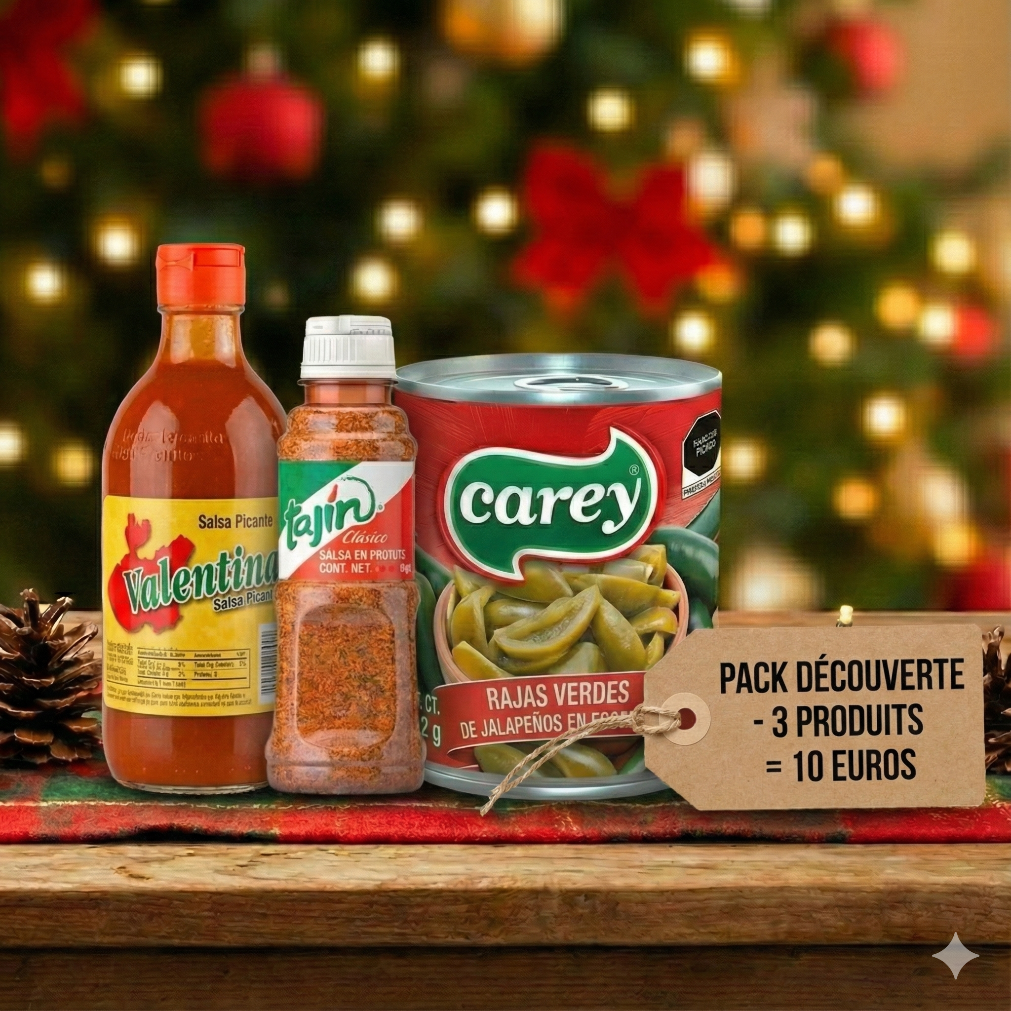 Pack Découverte "Les Essentiels du Mexique" : Valentina, Tajín & Jalapeños